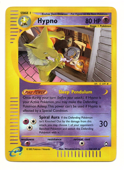 Hypno 16/147 Aquapolis E-Reader 2002 Pokemon TCG - Image 1