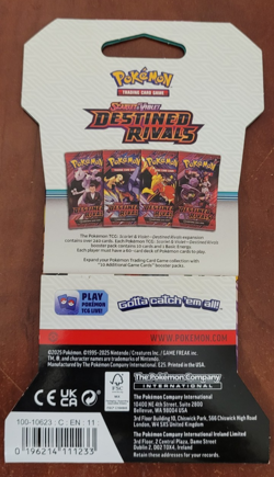 POKEMON TCG: DESTINED RIVALS SLEEVED BOOSTER PACK SCARLET & VIOLET HEAVY - Image 2