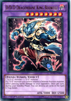 D/D/D Dragonbane King Beowulf - SDPD-EN041 - Ultra Rare - 1st Edition Yugioh - Image 1