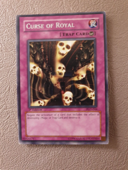 YUGIOH CURSE OF ROYAL RARE PGD-044 1ST ED LP CREASE - Image 1