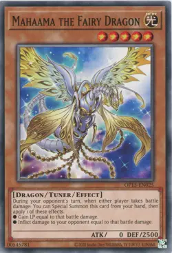 Yugioh Mahaama The Fairy Dragon OP15-EN025 Common Nr Mint x3 Play Set - Image 1