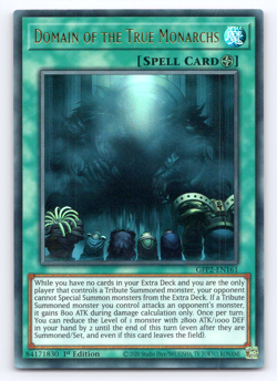 Domain of the True Monarchs - GFP2-EN161 - Ultra Rare - 1st Edition Yugioh - Image 1