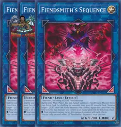 Yugioh! 3x Fiendsmith's Sequence INFO-EN047 Common 1st Ed NM - Image 1