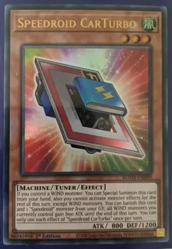 YuGiOh Speedroid CarTurbo Ultra Rare 1st Edition ROTD-EN090 - Image 1