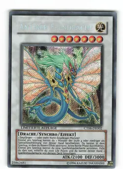 Yugioh ANTIKER FEENDRACHE , ct06-de002 Secret Rare deutsch Excellent - Image 1
