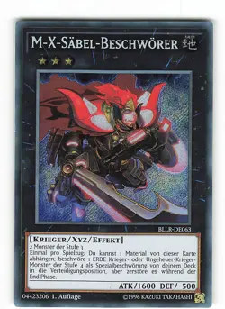 Yugioh M-X-SABEL-BESCHWORER , bllr-de063 Secret Rare deutsch NM 1. Auflage - Image 1