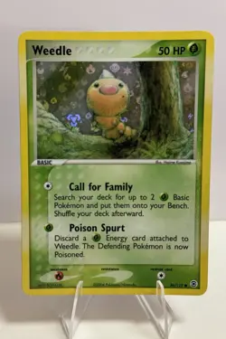 Pokemon Card - Weedle FireRed & LeafGreen 86/112 Reverse Holo Review Condition - Image 1