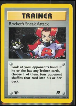 Rocket's Sneak Attack 1st Ed (16) Holo Rare 16 Team Rocket #16/82 [Near Mint] - Image 1