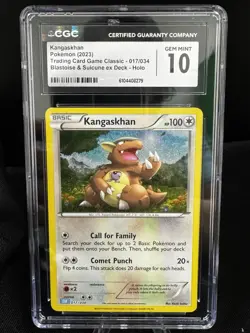 Pokemon TCG CGC 10 Kangaskhan 017/034 Trading Card Game Classic Holo - Image 1