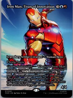 Iron Man, Titan of Innovation (Borderless) M Marvel Universe Eternal-Legal 91 NM - Image 1