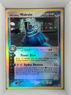 Team Aqua's Walrein Reverse Holo Holo Rare Team Magma vs Team Aqua 6/95 HP - Image 1