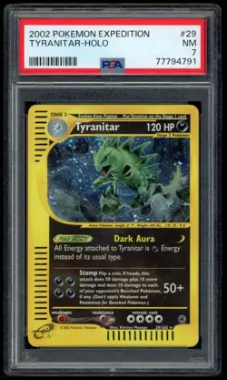 Tyranitar 29/165 PSA 7 Holo - Expedition - - Pokemon Card - Image 1