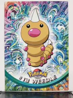 Weedle # 13 - Black Label - 1999 Topps TV Series 1 Pokemon Card $2 Combined Ship - Image 1