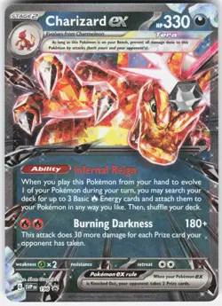 Charizard ex -196 196 Holo Promo Scarlet & Violet Promo Pokemon - Image 1