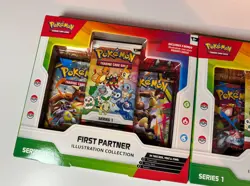 2 x Pokemon TCG First Partner Illustration Collection Series 1 - 3 Packs Promo - Image 2