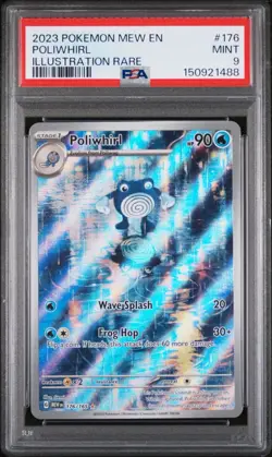 Pokemon Poliwhirl 176/165 Sv: Scarlet & Violet 151 Illustration Rare Holo PSA 9 - Image 1