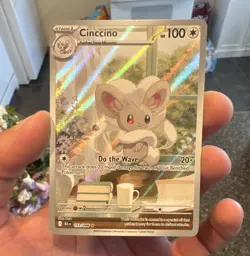 The Pokemon TCG Cinccino 153/086 Black Bolt Illustration Rare English NM - Image 1
