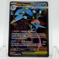 Pokemon TCG Chaos Rising Mega Greninja ex #100/086 Ultra Rare LP+ - Image 1