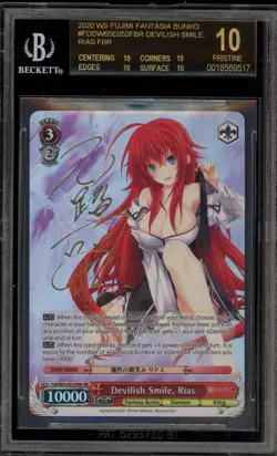 Weiss Schwarz Devilish Smile, Rias Fdd/W65-E052FBR FBR BGS 10 BLACK LABEL - Image 1