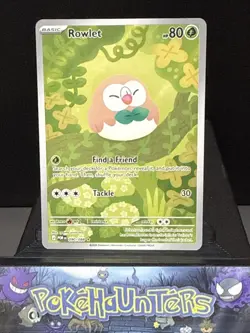 Pokemon Card Rowlet 090/088 Perfect Order Illustration Rare Near Mint - Image 1
