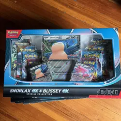 5X NEW Pokemon Snorlax Ex & Blissey Ex Special Collection Box - Image 1