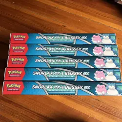 5X NEW Pokemon Snorlax Ex & Blissey Ex Special Collection Box - Image 3