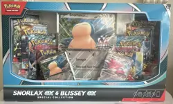 Pokemon Snorlax ex & Blissey ex Special Collection Box Promo Booster Exclusive - Image 1