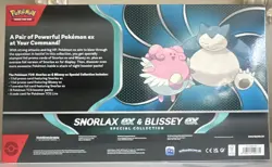 Pokemon Snorlax ex & Blissey ex Special Collection Box Promo Booster Exclusive - Image 2