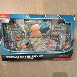 Pokemon TCG Snorlax ex & Blissey ex Special Collection Box Promo 8 Packs - Image 1