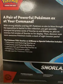 Pokemon TCG Snorlax & Blissey Ex Special Collection Box Sealed (Inc. 8 Packs) UK - Image 3