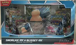 Pokemon Snorlax ex & Blissey ex Special Collection Box 3 Promos 8 Packs - Image 1