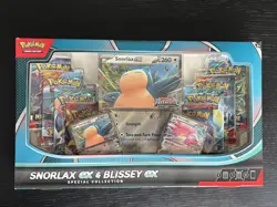 Pokemon TCG Snorlax ex & Blissey ex Special Collection Box Sealed - Image 1