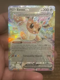 Eevee ex 075/131 Sv: Prismatic Evolutions Holo - Image 1