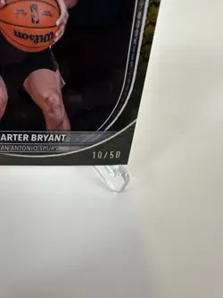 2025 Topps Bowman Chrome Carter Bryant Rookie Reptilian BCV-14 10/50 Spurs - Image 2