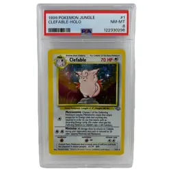 Clefable 1/64 Jungle Set Holo PSA 8 Graded 1999 WOTC Rare Pokemon Card NM-MINT - Image 1
