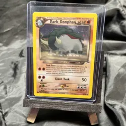 🦖 Dark Donphan Neo Destiny TCG 3/105 Holo Card Pokemon NM- LP++ SWIRL! - Image 1