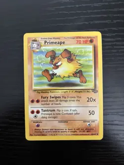 Primeape 43/64 Jungle Regular Pokemon Card English 1999 WOTC - Image 1