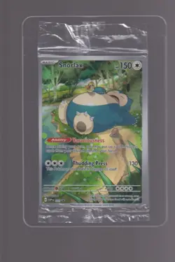 Snorlax SVP 051 Sealed Scarlet & Violet Black Star Promo Pokemon TCG Card NM - Image 1
