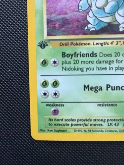 Nidoqueen Holo 7/64 Jungle 1st Edition Vintage English Pokemon Card - Image 5