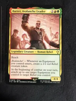 MTG Final Fantasy VII Green Rare 4 Card Lot Barret Red XIII Hojo Bugenhagen - Image 2