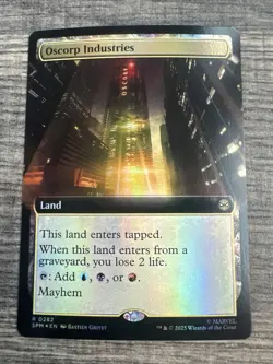 MTG Magic the Gathering Oscorp Industries (282/314) Marvel's Spider-Man NM FOIL - Image 1
