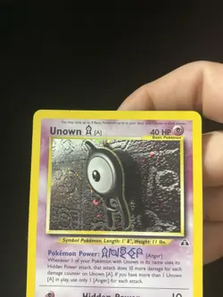 Unown [A] 14/75 Neo Discovery Holo Pokemon TCG - MP - Image 2