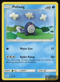 Poliwag 30/149 C SM Base Set Pokemon NM/M - Image 1