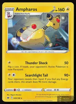 Ampharos 049/198 R Chilling Reign Pokemon NM/M - Image 1