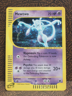 2002 Pokemon Expedition Mewtwo Holo 20/165 Lightly Played/Mint - Image 2