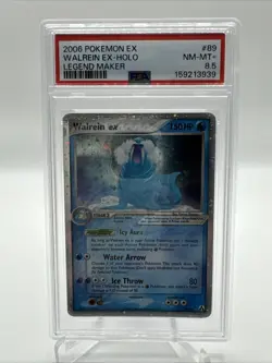 2006 Pokemon EX Legend Maker Walrein ex Holo 89/92 PSA 8.5 Pop 1 New Cert - Image 1