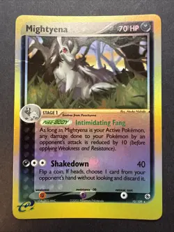 Mightyena 10/109 Ruby and Sapphire Reverse Holo Rare Pokemon - Image 1