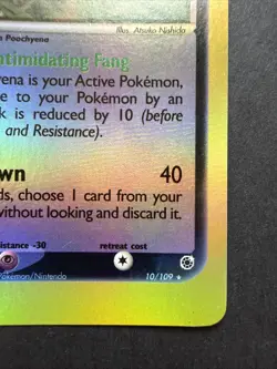 Mightyena 10/109 Ruby and Sapphire Reverse Holo Rare Pokemon - Image 4