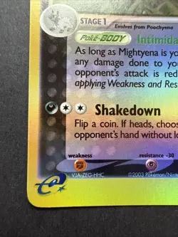 Mightyena 10/109 Ruby and Sapphire Reverse Holo Rare Pokemon - Image 5