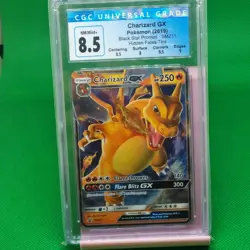 CGC 8.5 Charizard GX Graded SM211 Sun & Moon Promo Hidden Fates Tin Pokemon TCG - Image 1